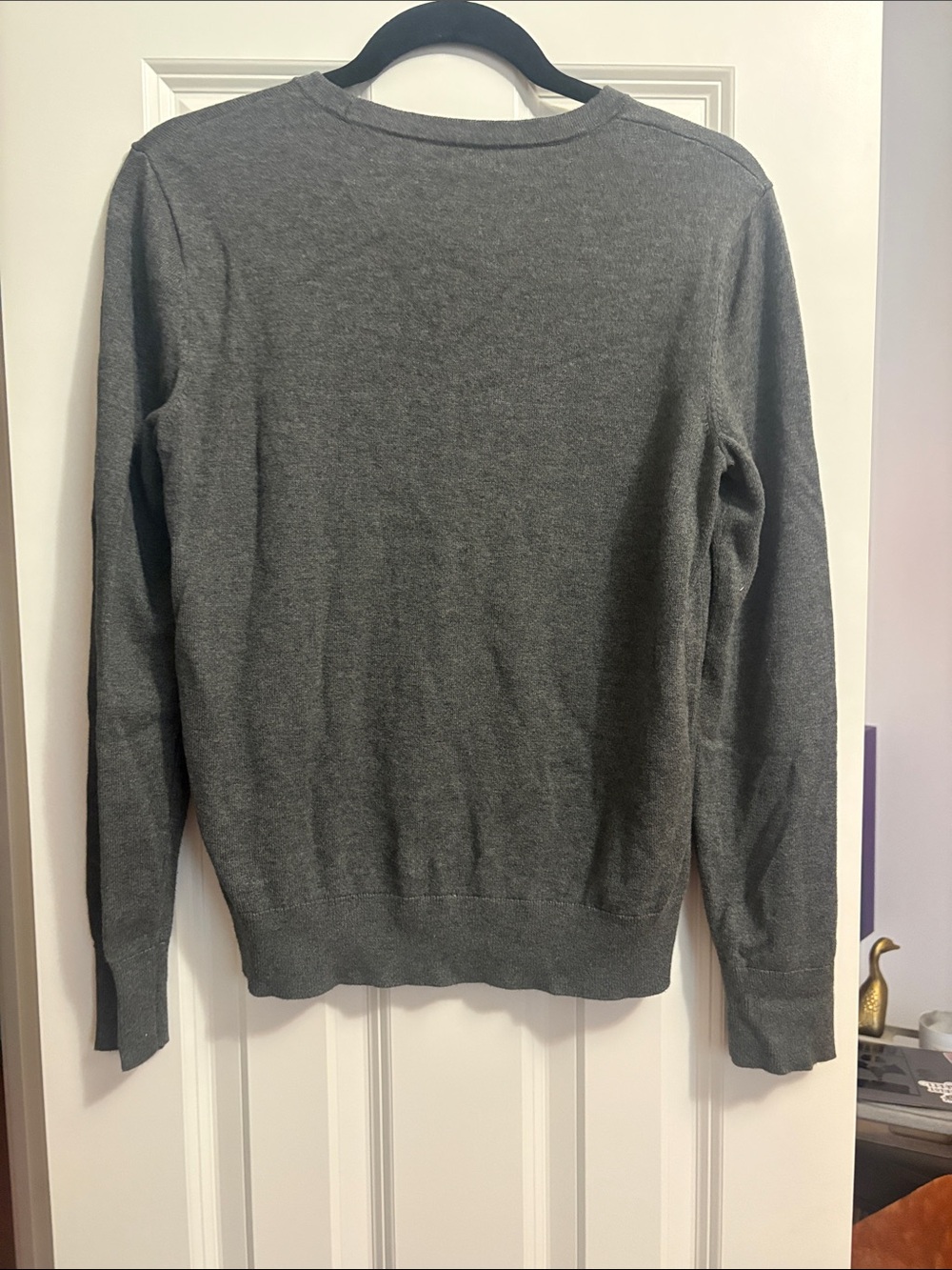Lauren Ralph Lauren Men's Charcoal Gray Crewneck Sweater - Picture 3 of 3